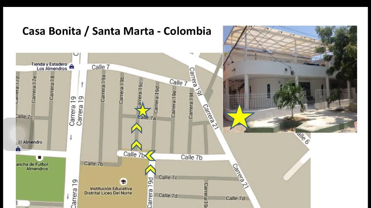 Affittacamere Hotel Casa Bonita En Santa Marta